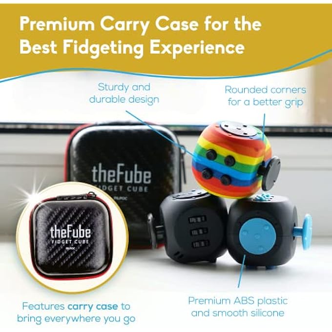 PILPOC (Black) - theFube Fidget Toy - Premium Quality Fidget Toy Ball with Exclusive Protective Case, Stress Relief Toy (Black) - Image 5