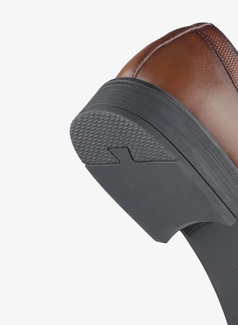 LBL by Shoexpress BROWN Men Lace-Up Leather Derby Shoes for Men | Best Price UAE