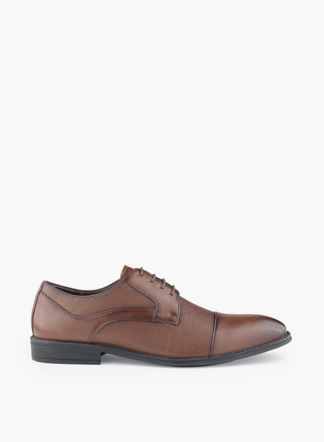 LBL by Shoexpress Men Lace-Up Leather Derby Shoes - Image 3
