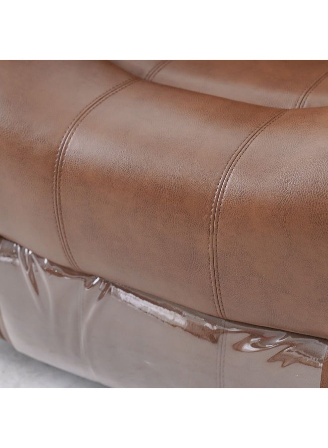 DANUBE HOME Mina 1 Seater Manual Air Leather Recliner With Cupholder and Pocket Modern Design One Seat Relaxing Chair Living Room Furniture 97x84x103cm - Image 4