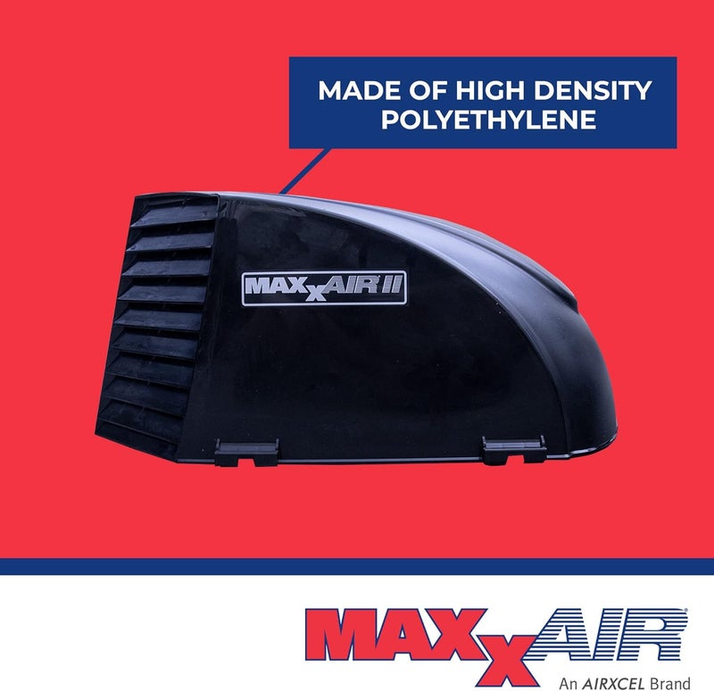 Maxx Air MAXXAIR Maxx II 00-933082 Standard Vent Cover, One Piece Design, Super Tough Wind Resistant Cover for Roof Vents, Black - Image 4