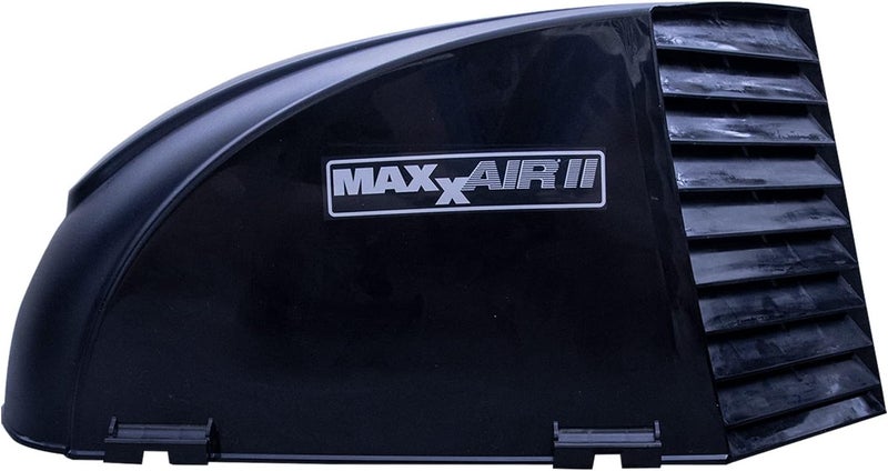 Maxx Air MAXXAIR Maxx II 00-933082 Standard Vent Cover, One Piece Design, Super Tough Wind Resistant Cover for Roof Vents, Black - Image 1