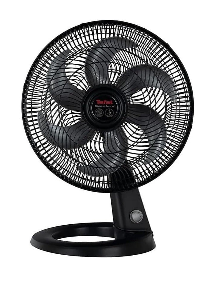 Tefal Silence Force Desk Fan - 16 Inches - 3 Speeds 100 m³ 75 W VG4110EE Black - Image 1