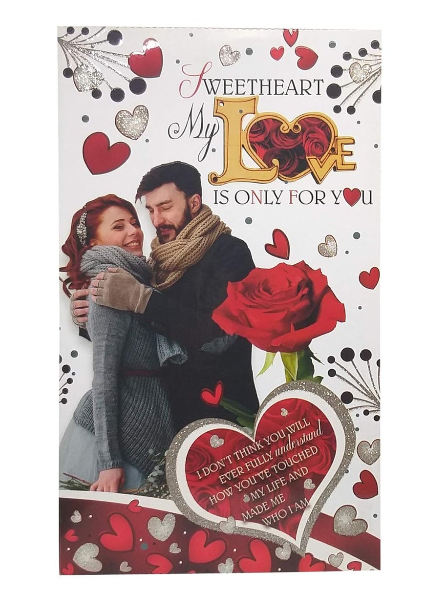 Saugat Traders Saugat Traders Love Gift Combo for Girlfriend, Wife - Love Greeting Card, Soft Teddy Bear, Red Rose Flower - Valentines Day - Anniversary - Birthday  - Image 2