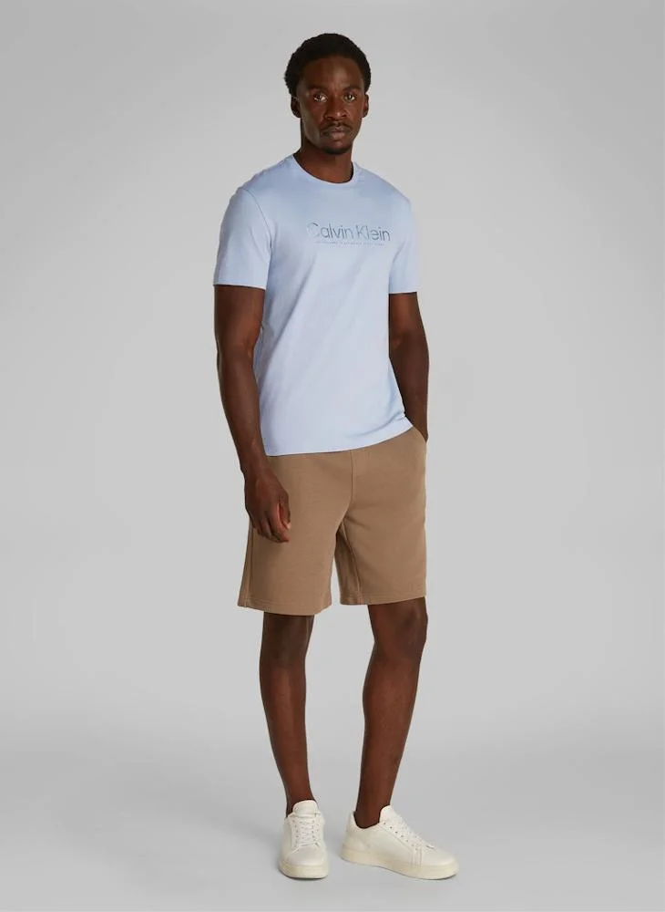 CALVIN KLEIN Satin Bonded Logo T-Shirt