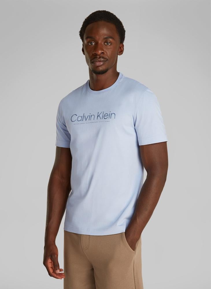 CALVIN KLEIN Satin Bonded Logo T-Shirt  - Image 1