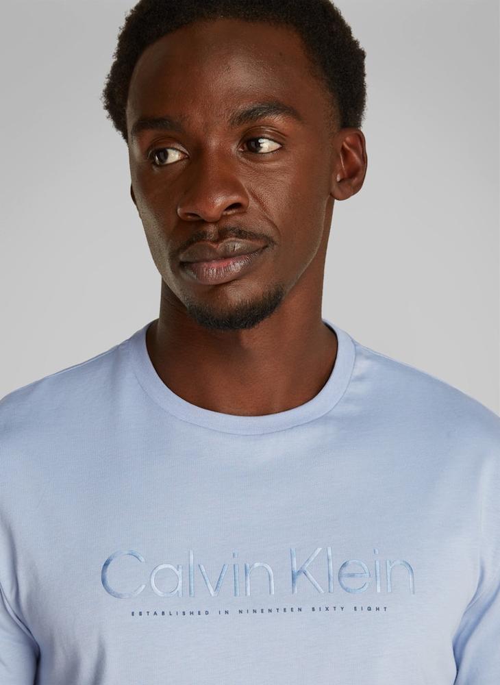 CALVIN KLEIN Satin Bonded Logo T-Shirt  - Image 3