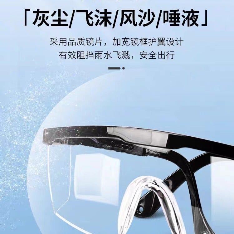 Generic Industrial Safety Goggles Clear Anti-Splash Windproof Blue reinforcement - Image 5