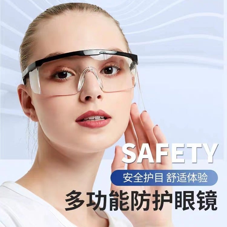 Generic Industrial Safety Goggles Clear Anti-Splash Windproof Blue reinforcement - Image 4
