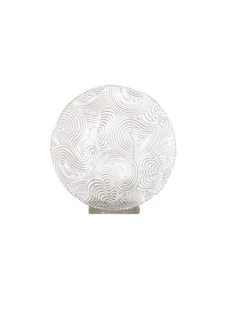 Dania A set of glass dessert plates with a metal stand, 6 pieces The plate size is 15 cm  - Image 4