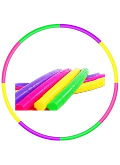 ZAMZIN Detachable Adjustable Kids Hula Hoops/Snap Together, Colorful Exercise Hoops for Boys & Girls,Adjustable Weight & Size for Fitness, Sports, Gymnastics, Pet Training, Fun Play  - Image 1