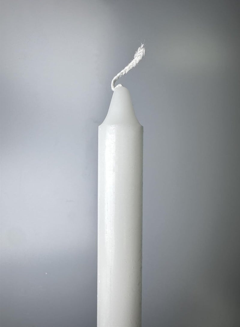 Bukela Candle 8Pcs White Tall Candlesticks, Household Dinner Candles for Wedding, Party, and Table Centerpieces - Image 3