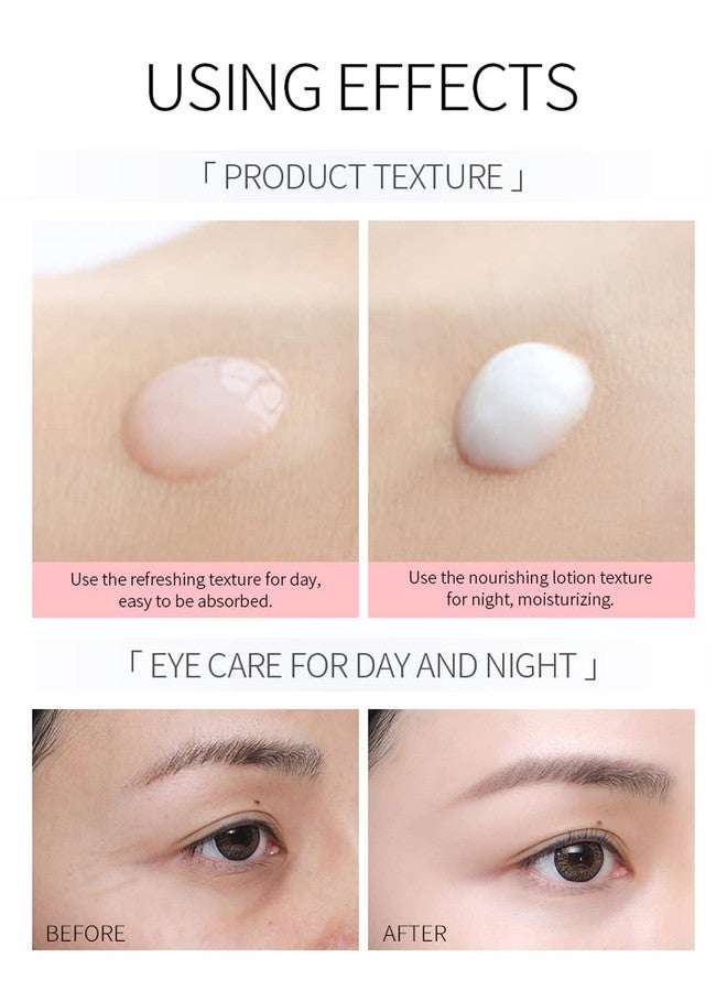 BEUKING Rose Essential Oil Day and Night Eye Cream, Eye Cream for Dark Circles & Puffiness, Moisturizing Hydrating Fade Fine Lines Eye Bags Removal Dark Circles Firming Eye Skin For Women, Gift for Travel - Image 5