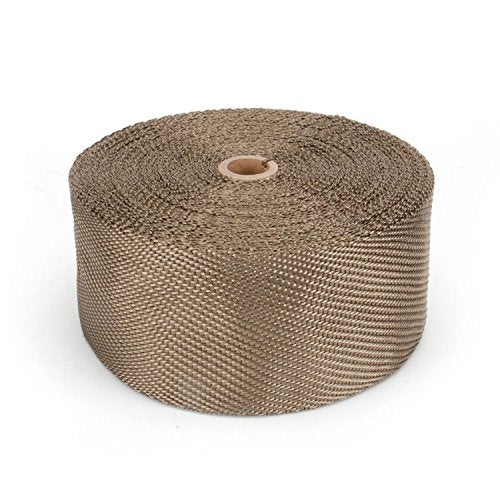 Design Engineering Titanium Exhaust Heat Wrap with Lava Rock Technology - 4" x 100' - Heat Wrap for Exhaust Pipes, Pliable Exhaust Wrap Tape, Withstands 1800°F Direct Heat & 2500°F Intermittent Heat - Image 1