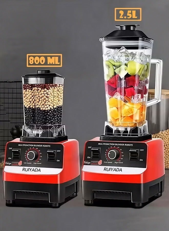 الحلم خلاط كهربائي عالي السرعة للمخفوقات والعصائر، خلاط منزلي لطحن الثلج وصنع العصائر، خلاط عصير الفاكهة - Image 1