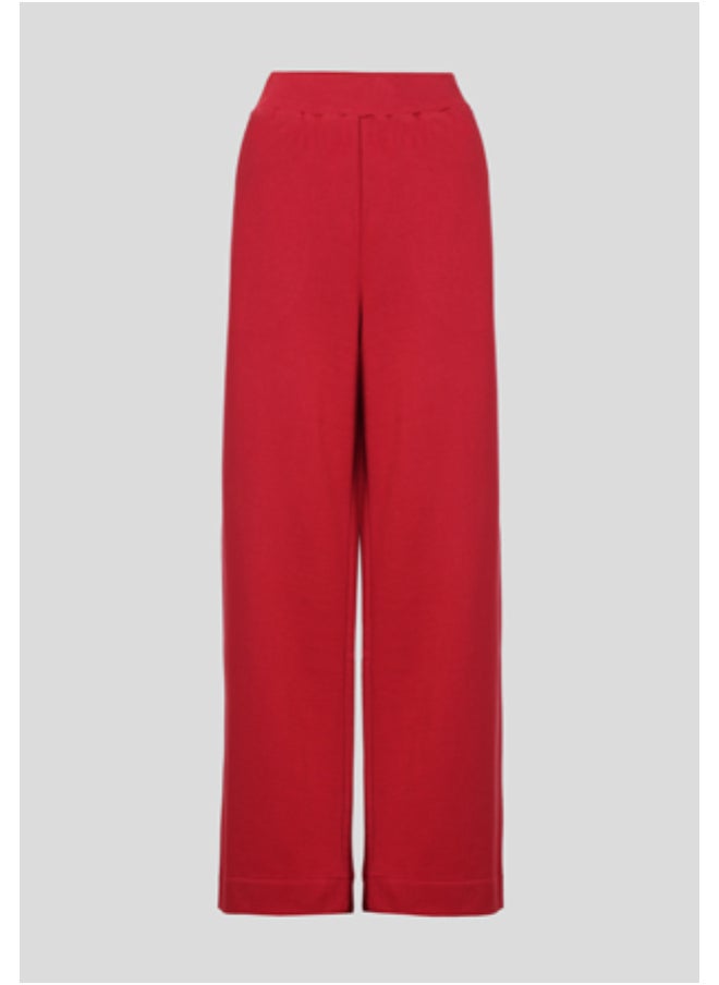 NeceSera Crimson Terry Wide Leg Lounge Pants  - Image 1
