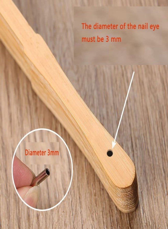 UtySty 8 Pack Folding Hand Fan Axle Rivet Nail and Nut Repair Kit 30mm/1.18inch Handheld Fans Solid Shaft Replacement Fastener for DIY Handmade Bamboo Paper Dried Flower Fan Accessories (30mm/1.18in) - Image 3