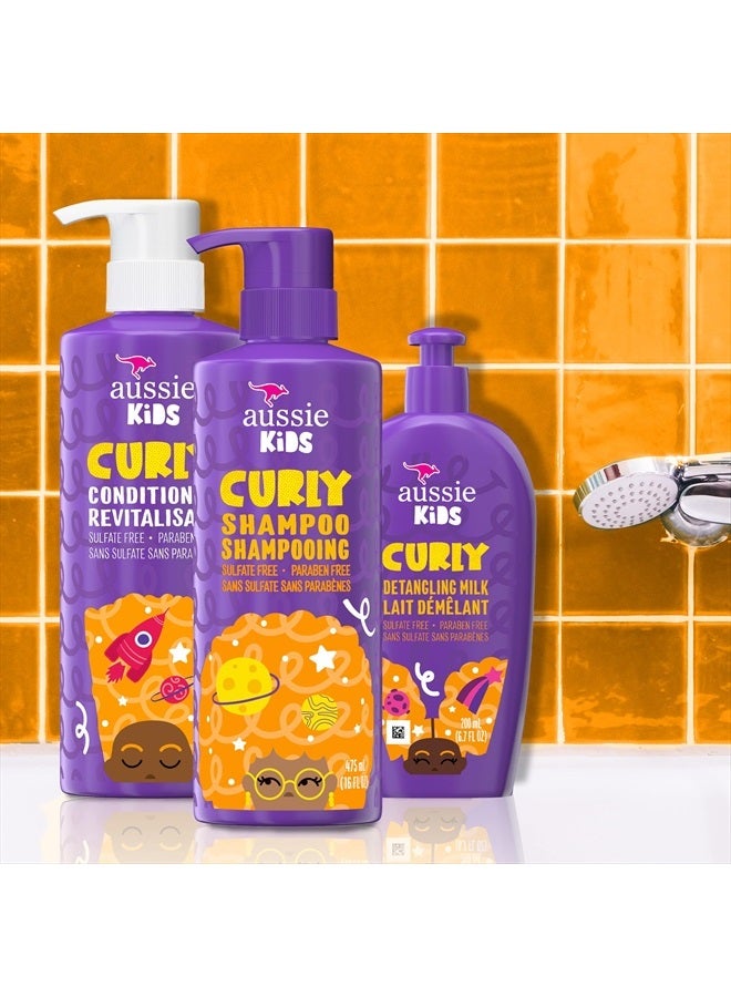 Aussie Kids Shampoo, Conditioner, and Leave-in Conditioner Bundle for Curly Hair, Sulfate and Paraben Free - Image 4