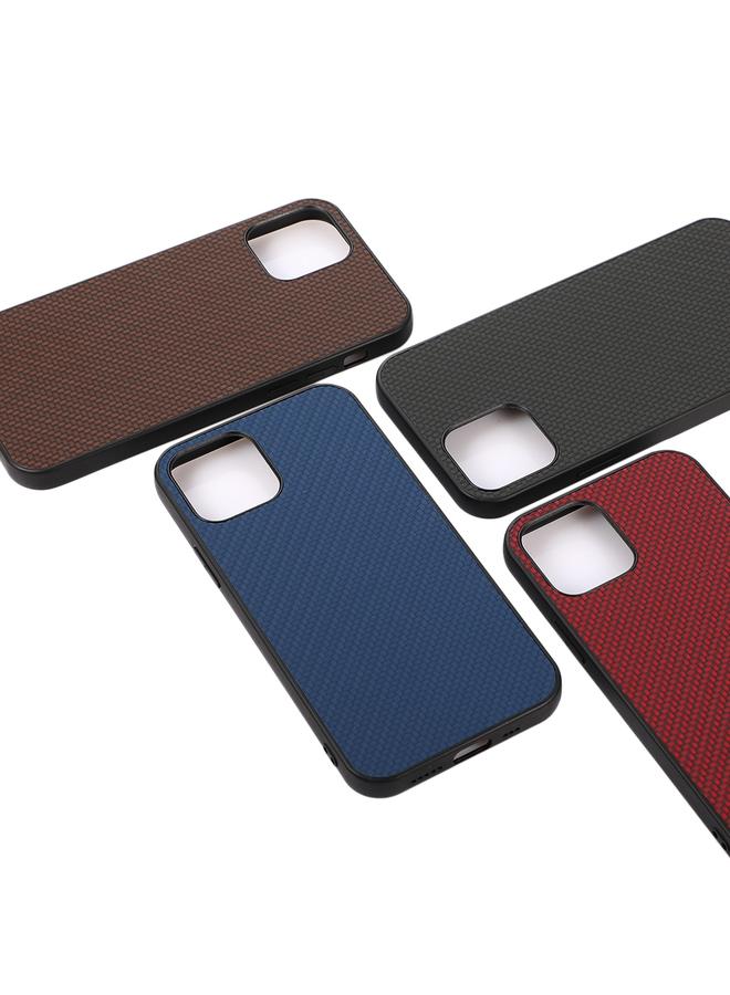 زبون جراب لهاتف iPhone 12 mini مصنوع من ألياف الكربون PU + PC + TPU، جراب واقٍ مقاوم للصدمات - Image 5