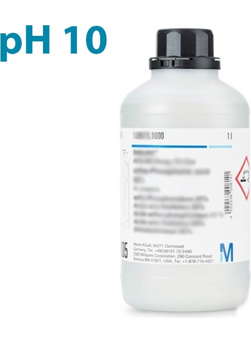Merck - 109438 Buffer Solution Ph 10 (Boric Acid/potassium Chloride/sodium Hydroxide), Traceable To Srm From Nıst And Ptb Ph 10.00 (20°c) Certipur® 1 L - Image 1