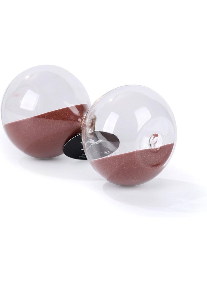 SWISSELITE Puff Sand Timer Hourglass Sand Timers Inspired Glass for Home Desk Office Decor - Image 2