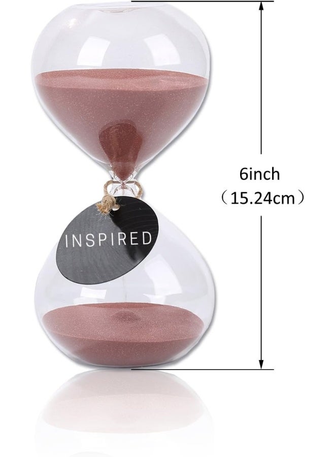 SWISSELITE Puff Sand Timer Hourglass Sand Timers Inspired Glass for Home Desk Office Decor - Image 3