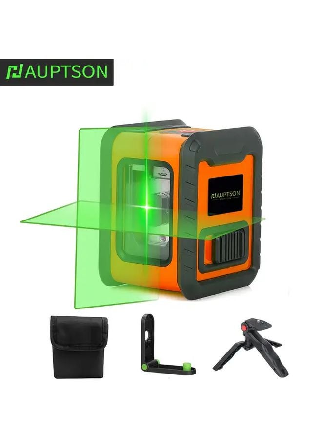 AUPTSON مجموعة مستوى ليزر خط أخضر ذاتية التسوية احترافية 1 لتعليق الصور وأعمال DIY المنزلية - Image 1