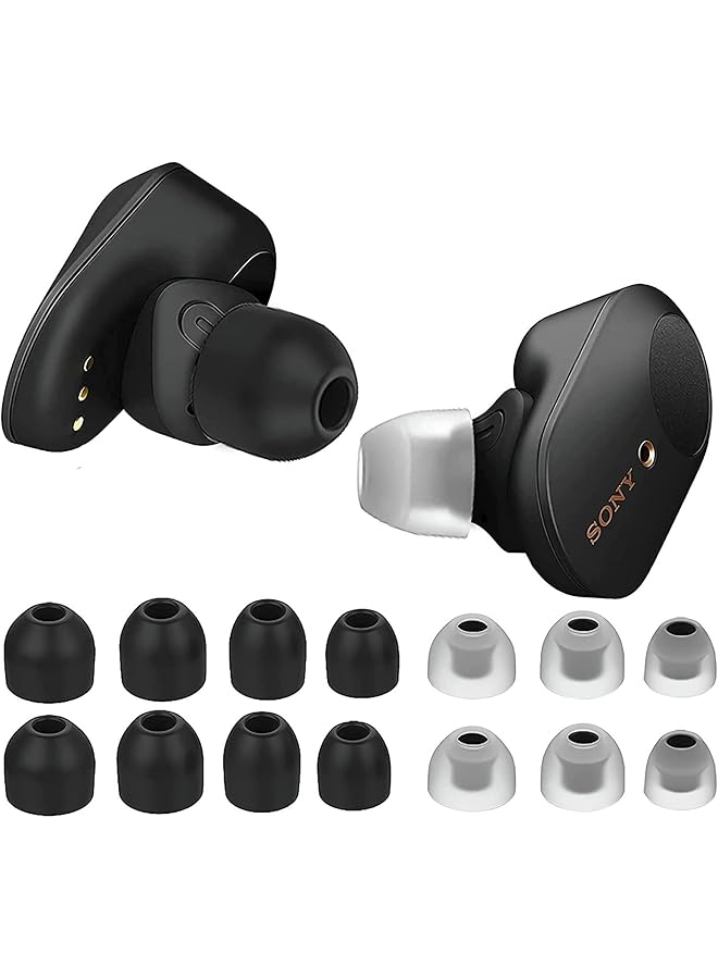 erorex Silicone Ear Plugs Accessories For Sony Wf 1000Xm4 Wf 1000Xm3 Eartips In Ear Earbuds Silicone Soft Ear Cushions Tips Covers Eargels For Wf 1000Xm4 Headphones 7Pairs Black - Image 1