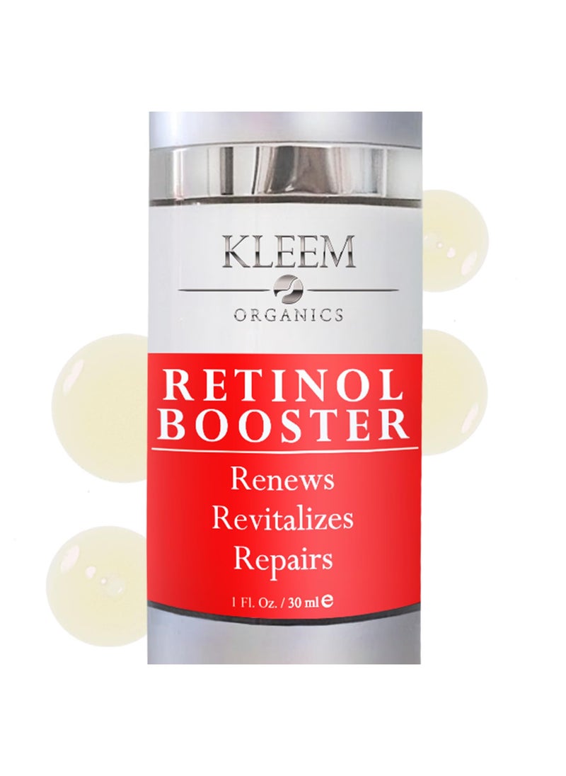 Kleem Organics - Retinol Serum 25 for Face Anti Aging Serum with Hyaluronic Acid to Minimize Wrinkles Improves Sun Damaged Skin and Fades Dark Spots  Vitamin A Serum  Dermatologist Tested  MADE in USA - Image 1