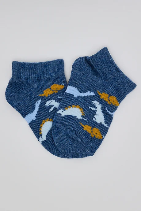 R&B 3 Pack Printed Ankle Socks