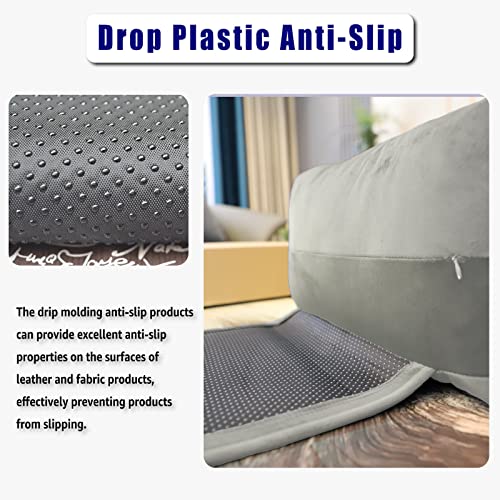 AmazeCov Non-Slip Head Pillow for Recliners - Neck Support Cushion with Velvet Cover for Pain Relief at Home, Office and Travel (Light Gray) - Image 3