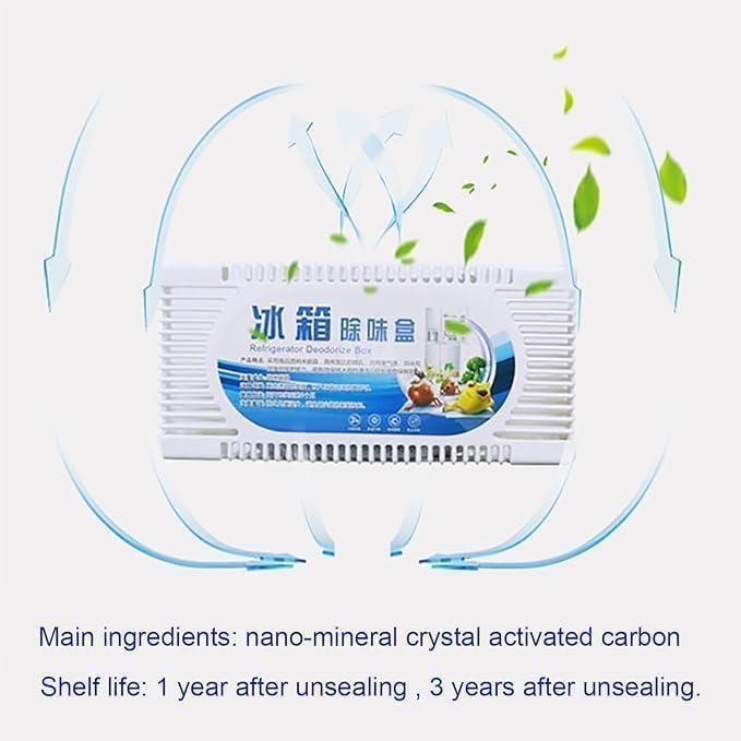 ALKAYAN Large Refrigerator Natural Deodorizer - Fridge Odor Solutions - Air Purification (Pack of 2) - Image 3