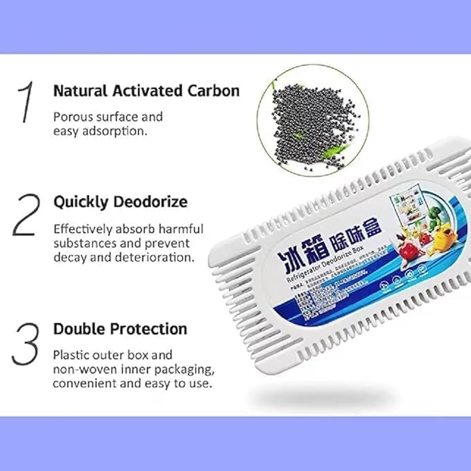 ALKAYAN Large Refrigerator Natural Deodorizer - Fridge Odor Solutions - Air Purification (Pack of 2) - Image 5