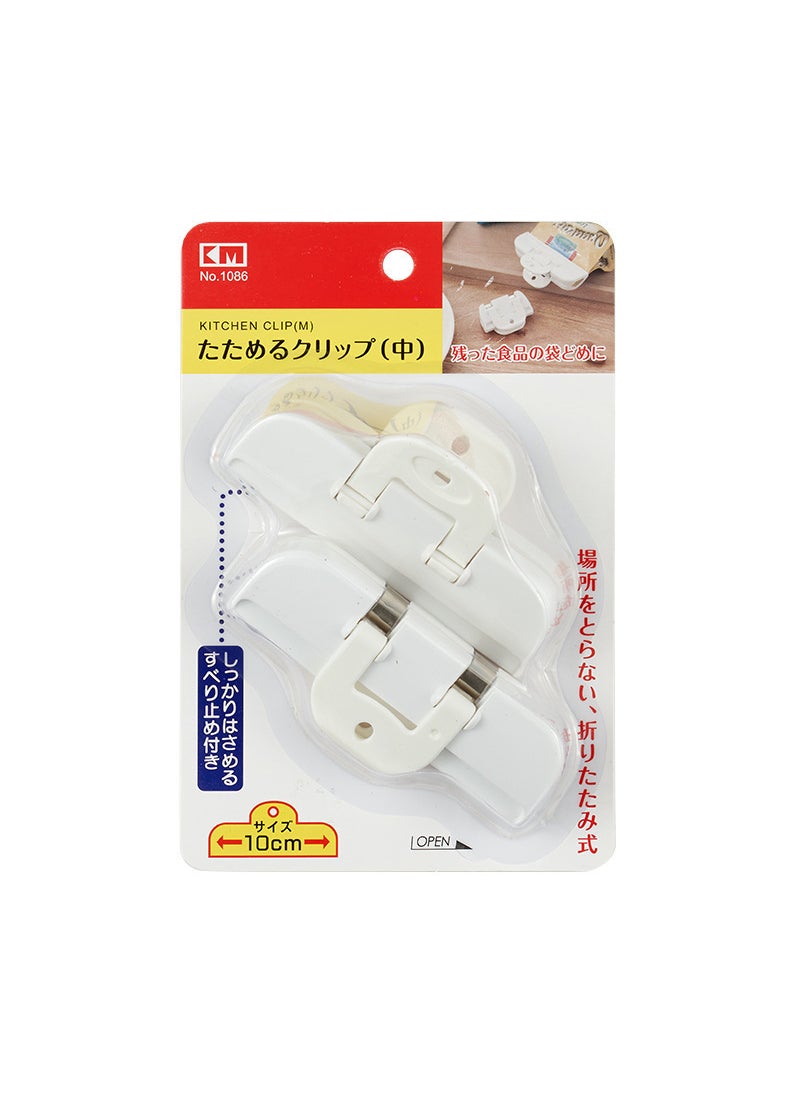 Generic - Food Bag Clip Sealed Milk Powder Snack Sealer Kitchen Food Moisture Proof Clip Potato Chip Milk Sealing Medium-White - Image 1