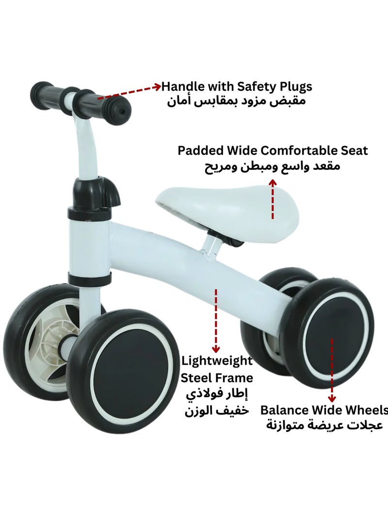 F.A.M.S Kids Balance Bike – Lightweight, Adjustable, Puncture-Proof, Safe and Fun Learning Bike for Toddlers – Ergonomic Design with Soft Non-Slip Handles, Vibrant Colors  - Image 2