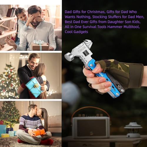 Fesasn Upgraded Adjustable Wrench Multitool Hammer, 18 in 1 Pocket Multi Tool Pliers, All-in-One Survival Camping Multi Tool Apply to Survival, Camping and Everyday Use - Image 2