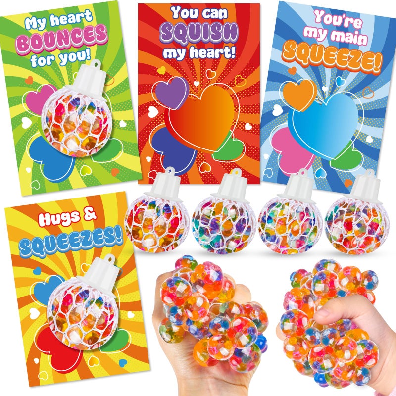 ZIRSENG Valentine Squishy Balls Valentines Day Cards party favors - Image 3