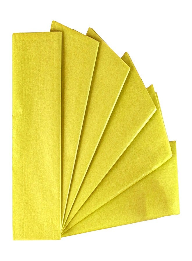 TOWNBUS Bleeding Art Tissue Paper – Yellow – 19 x 28 Inches (48 x 71 cm) – Watercolor Effect Craft Paper for DIY, School Projects & Gift Wrapping (Pack of 25 sheet) - Image 1