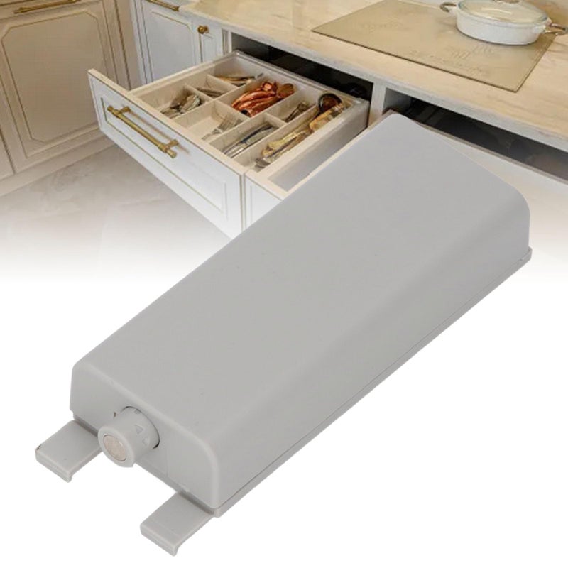 Smart Automatic Magnetic Push Opener For Cabinet Drawer Cupboard Door Hidden Light Grey - Image 3