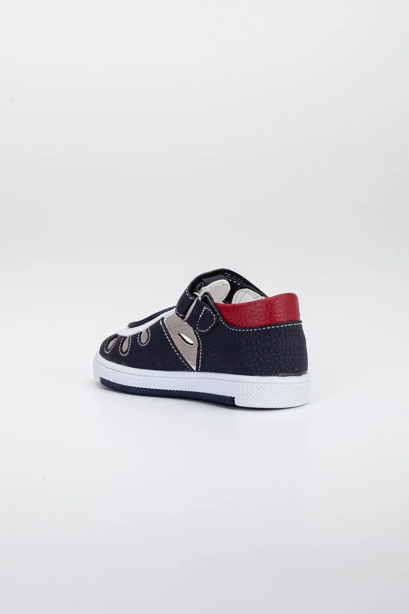 Dilimler Ayakkabı Slices Shoes Side Open Velcro Red Men's Ilkadım Baby Orthopedic Shoes