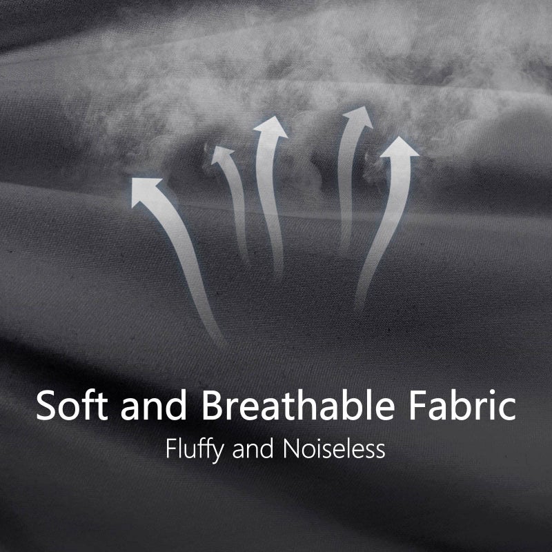 TEXARTIST Premium 2100 Series King Comforter All Season Breathable Grey Comforter Soft 4D Spiral Fiber Quilted Down Alternative Duvet Insert with Corner Tabs Luxury Hotel Style (90"x102") - Image 4