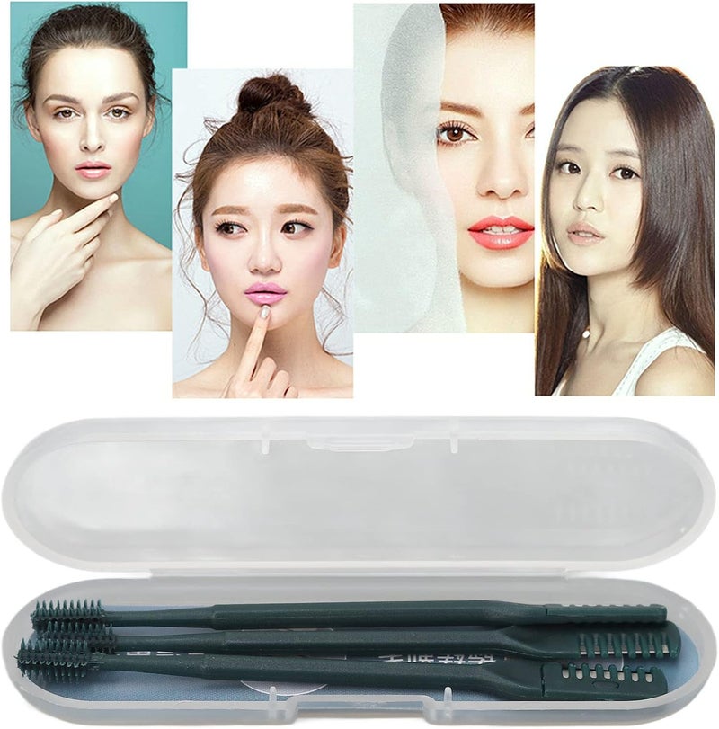 Cryfokt 3Pcs Manual Nose Hair Trimmer, Professional Safety Nose Hair Knife, Double Head Nostril Cleaner, Eyebrow Nose Trimmer Nose Hair Clippers for Eyebrows, Neckline, Nose, Ears - Image 3