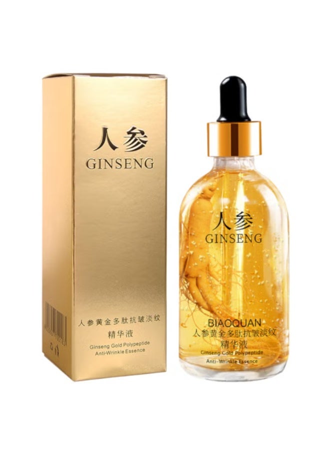 Peehss Ginseng polypeptide anti-aging, anti-aging ginseng essence, anti-wrinkle ginseng serum, golden ginseng face serum, one ginseng per bottle, ginseng essential oil reduces fine lines (one bottle)
