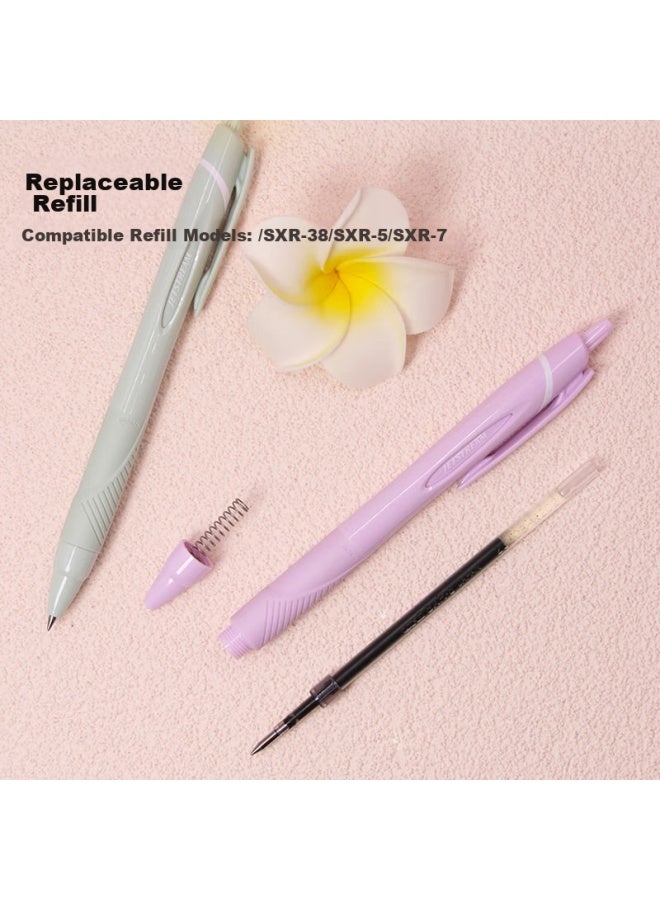 Uni Mitsubishi Jetstream Series Retractable Sxn-150 Bullet Tip Push-on Ballpoint Pen For Students And Office Use, Medium Oil Pen 0.7mm, Soft Green Barrel - Image 3