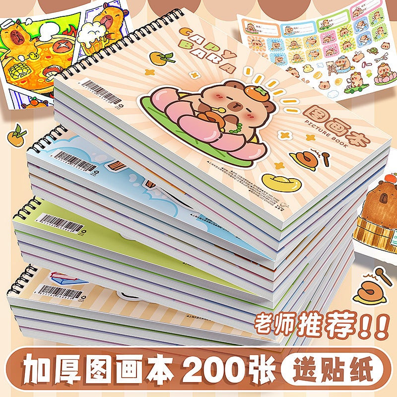 Children'S Blank Picture Book Thickened Coil Kindergarten Drawing Paper Painting Art Book Student Sketch Book Drawing Book - Image 2