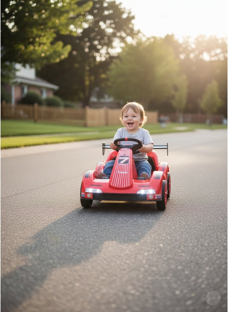 Rally Kids Electric Ride-On Racing Car – 4-Wheel Design with Remote Control, Rechargeable Battery & Front and Rear LED Lights for Safe and Fun Driving - Image 3
