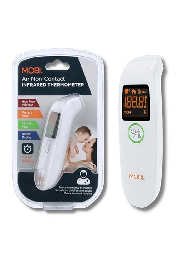 MOBI Air Non-Contact Forehead Thermometer w/Integrated Distance Sensor, Smart Medication Reminder & Memory Recall, Fever Thermometer, Forehead Thermometer, Digital Baby Thermometer, Body Temperature - Image 1