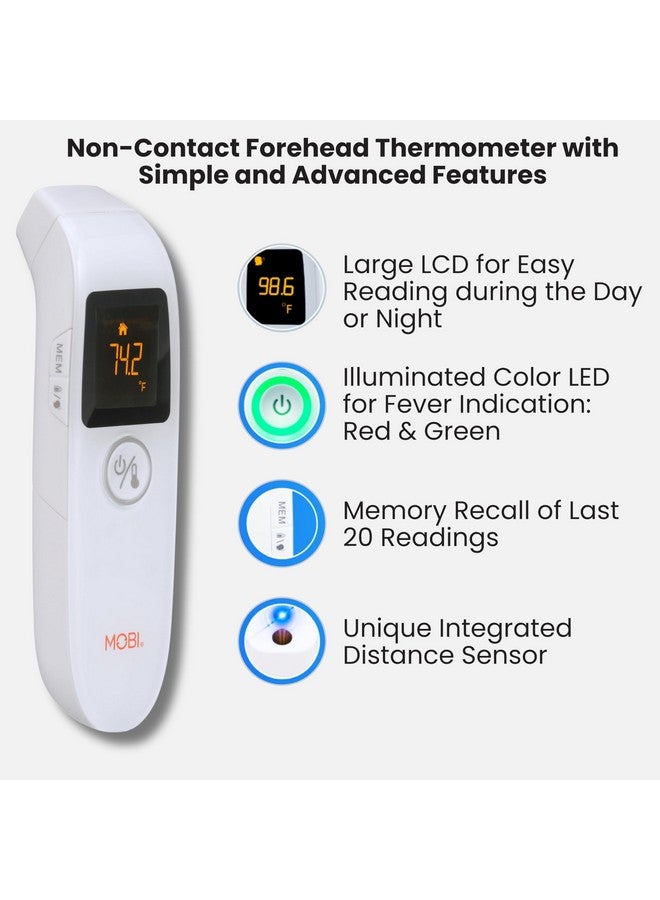 MOBI Air Non-Contact Forehead Thermometer w/Integrated Distance Sensor, Smart Medication Reminder & Memory Recall, Fever Thermometer, Forehead Thermometer, Digital Baby Thermometer, Body Temperature - Image 3