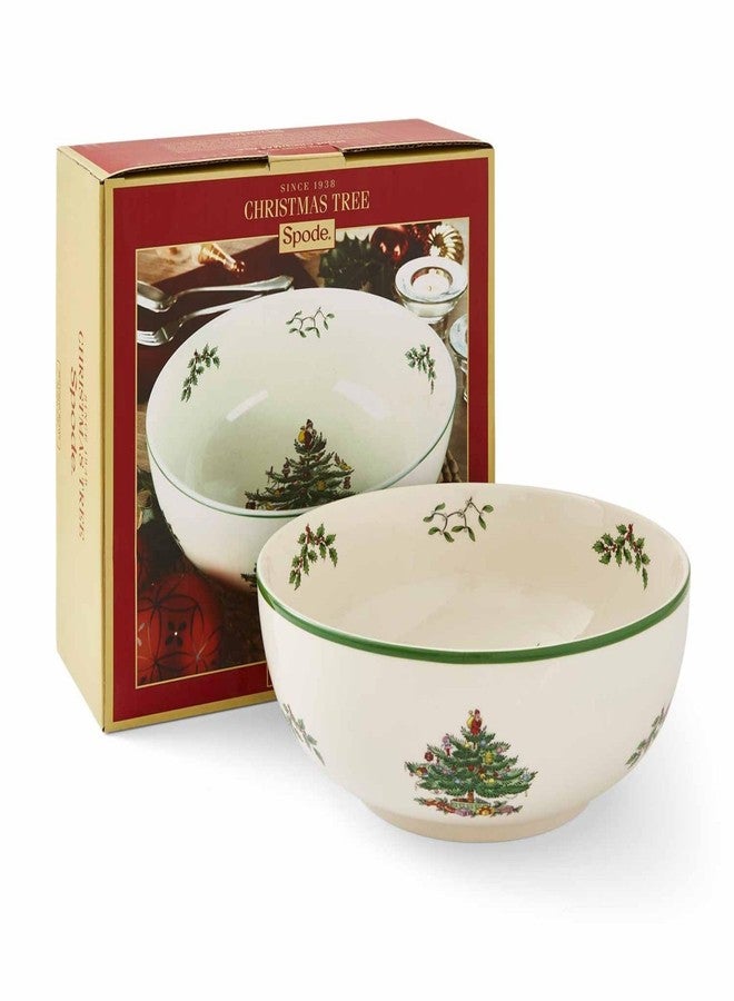 Spode Portmeirion Spode Christmas Tree Serving Bowl, 9-Inch Holiday Dish for Pasta, Salad, Fruit & Side Dishes, Earthenware Tableware, Perfect for Entertaining & Holiday Decor, Dishwasher Safe - Image 1