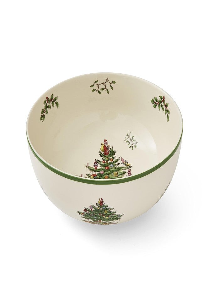 Spode Portmeirion Spode Christmas Tree Serving Bowl, 9-Inch Holiday Dish for Pasta, Salad, Fruit & Side Dishes, Earthenware Tableware, Perfect for Entertaining & Holiday Decor, Dishwasher Safe - Image 4